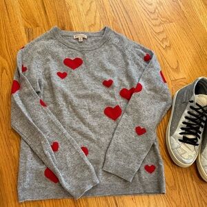 philosophy Heart Patch Cashmere Sweater